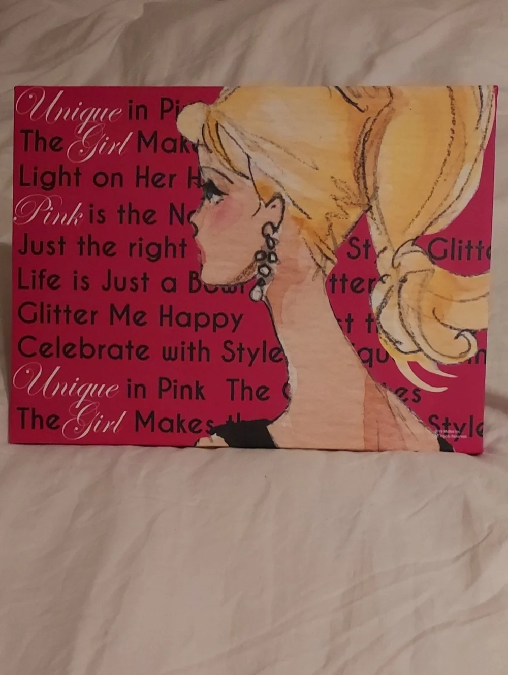 2015 Mattel Barbie Fashion Portrait Wall Art